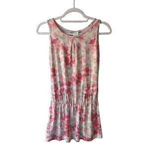 Patrizia Pepe Pastel Floral Patterned Drp Waist Dress Size 14-16 (15E)